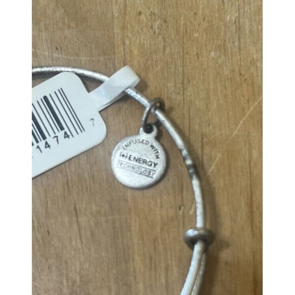 Alex And Ani Aunt  Admiration Connection Expandable Wire Bangle Rafaelian Silver - Picture 6 of 9